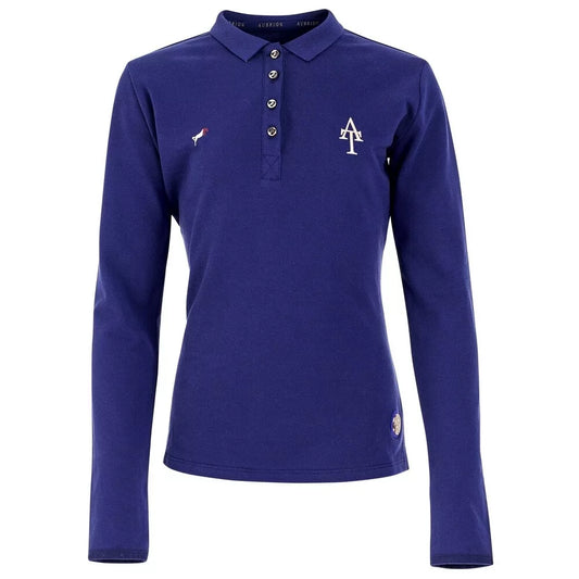 Aubrion Team Long Sleeve Polo Shirt Navy