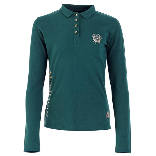 Aubrion Team Long Sleeve Polo Shirt Green