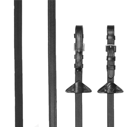 LeMieux Half Lined Reins Brown/Silver