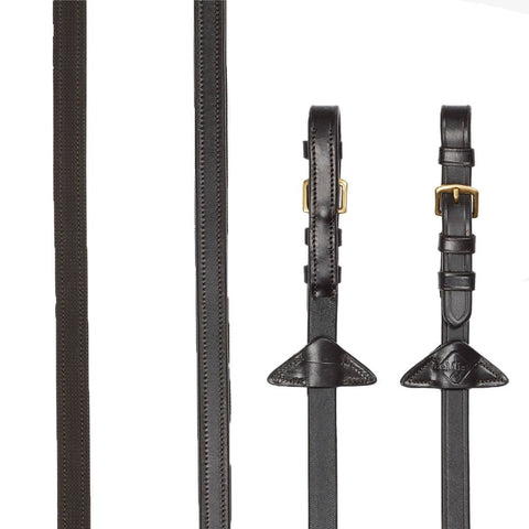 LeMieux Half Lined Reins Brown/Brass