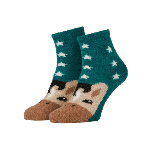 LeMieux Mini Fluffy Character Socks Spruce
