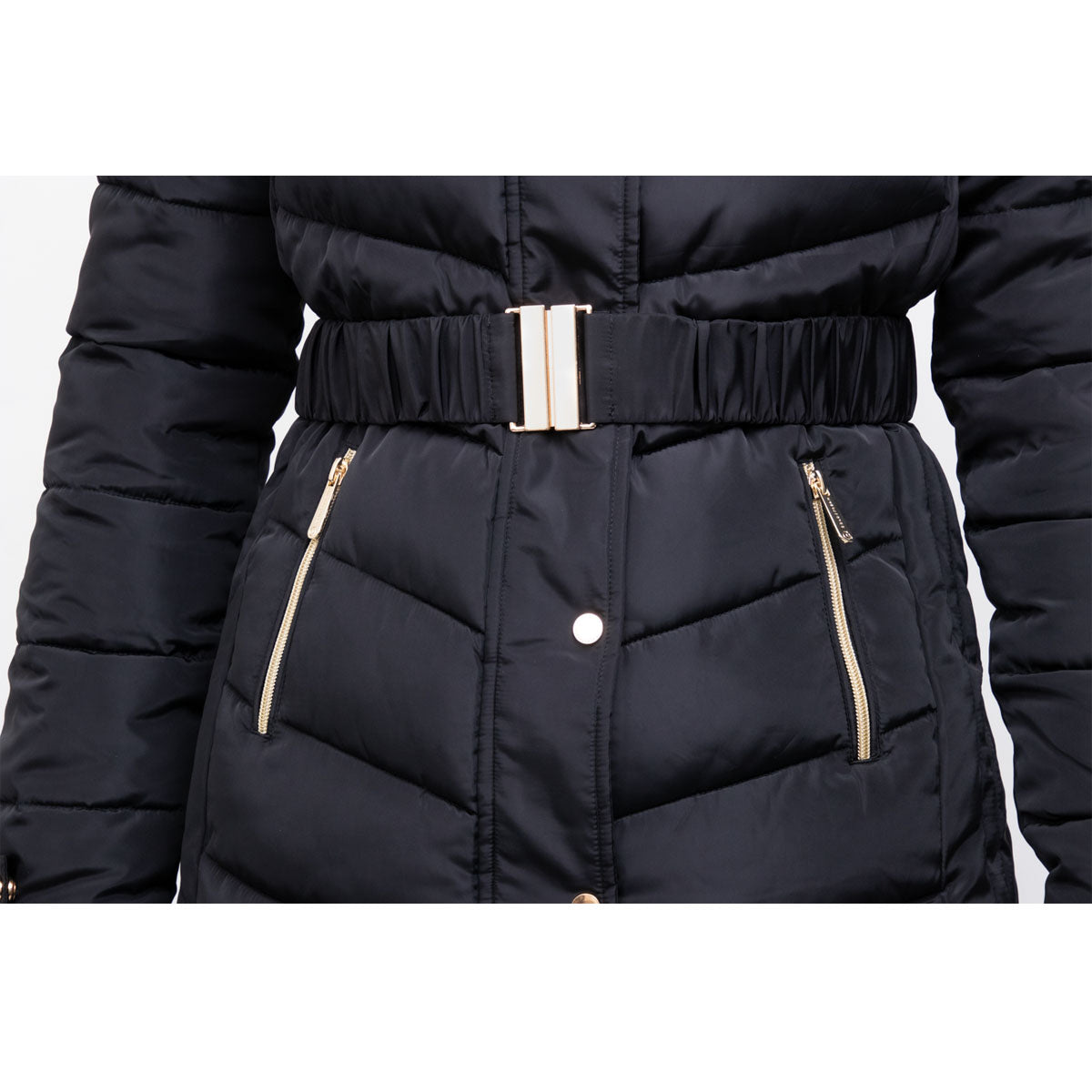 Coldstream Branxton Quilted Long Coat Black