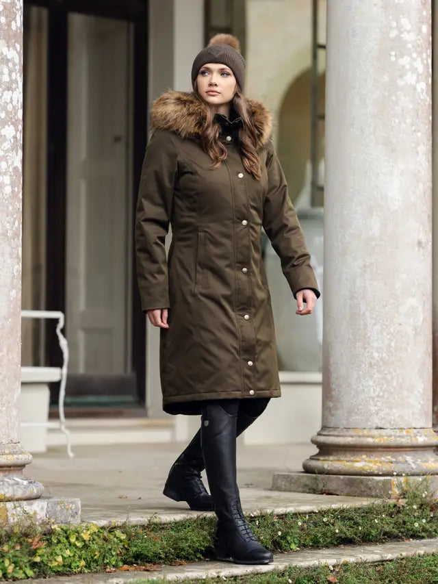 Lemieux Anya Waterproof Long Riding Coat Alpine