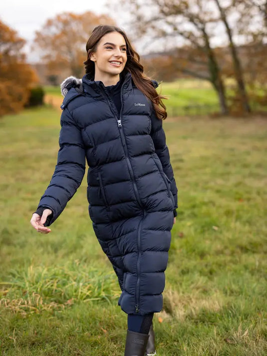 Lemieux Harper Longline Puffer Coat Navy