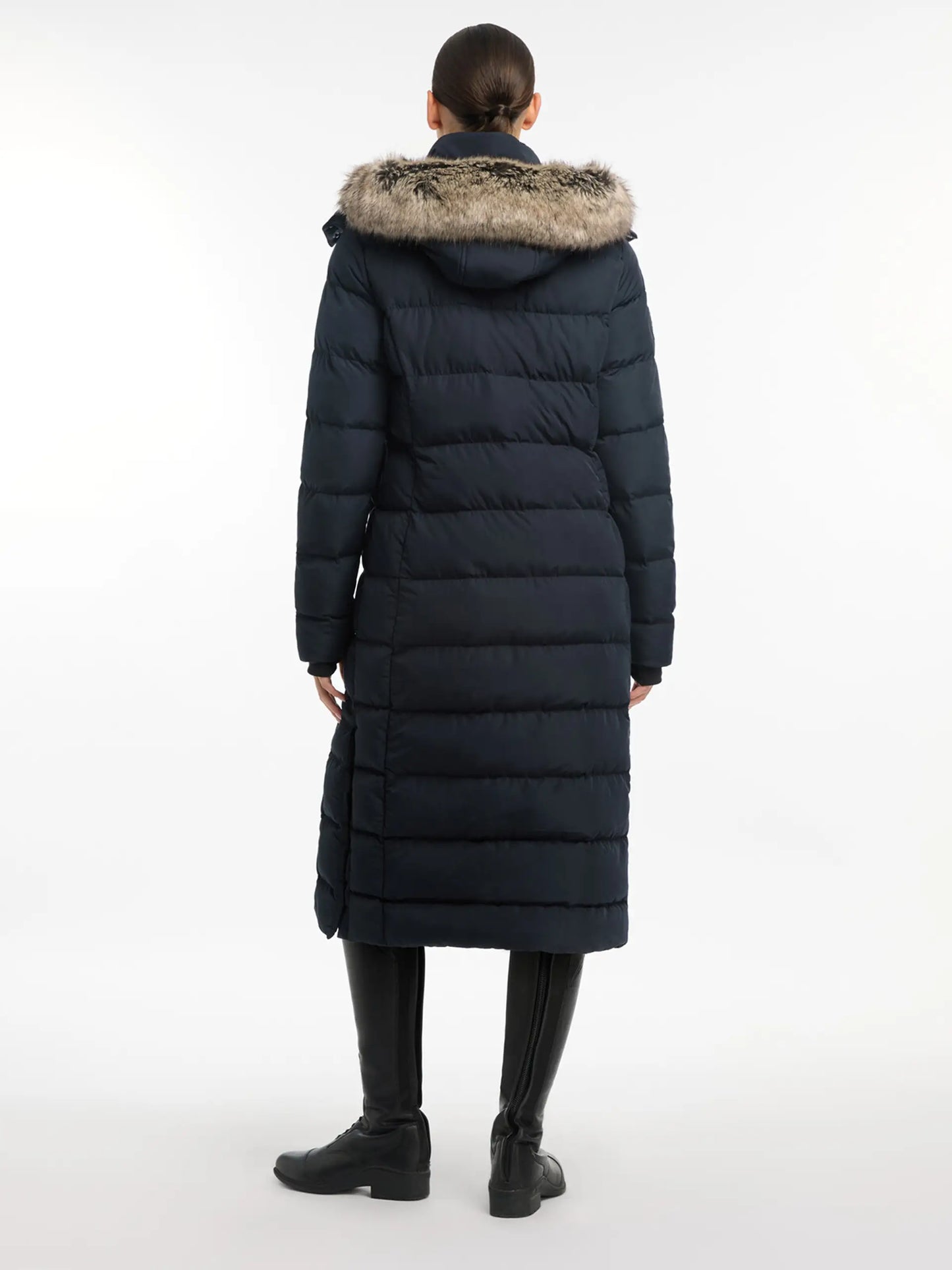Lemieux Harper Longline Puffer Coat Navy