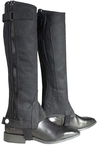Amara Adults Half Chaps Black