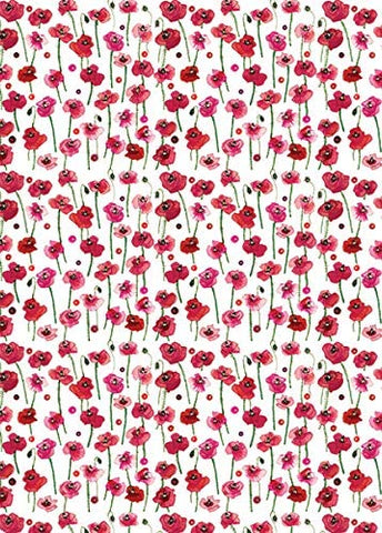 Alex Clark Poppies Bagged Gift Wrap