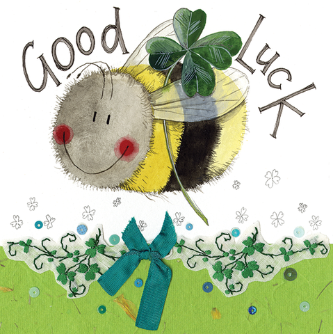 Alex Clark Bee Good Luck Card