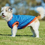Comfitec Puffer Dog Coat Blue/Flame