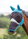 Deluxe Fly Mask Ears & Nose Green