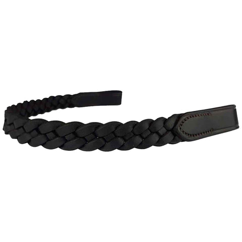 Eco Rider Plaited Browband Brown