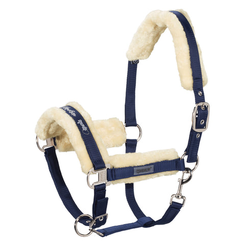 Eskadron Doublepin Fauxfur Head Collar Navy