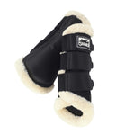 Eskadron Mesh Brushing Fur Boots Black