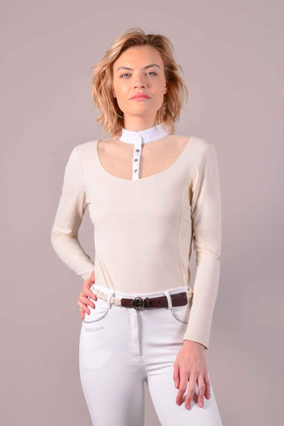 Harcour Corrado Long Show Shirt Beige