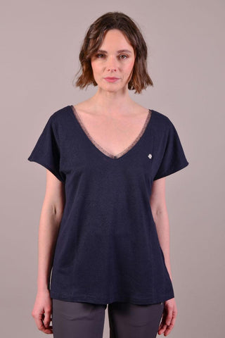 Harcour Tara T-shirt Navy