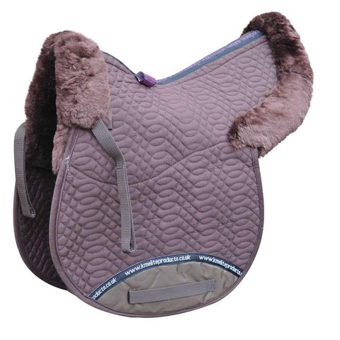 KM Elite Half Lined GP Numnah Brown