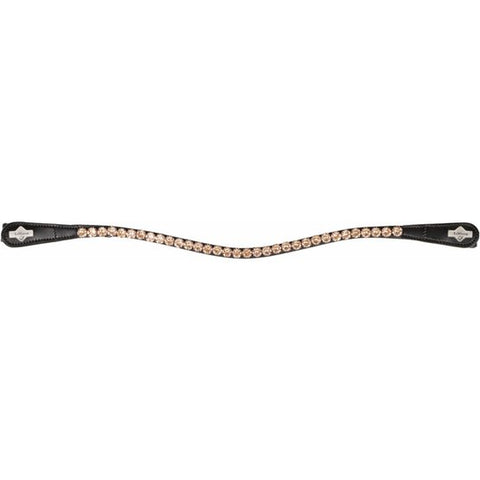 LeMieux Diamante Browband Rose Brown
