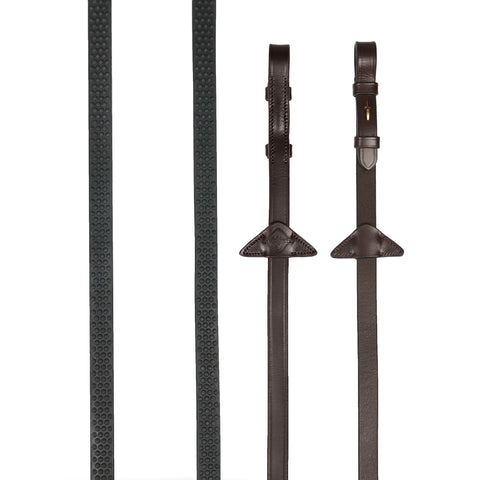 LeMieux Soft Rubber Reins Havanna/Black