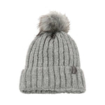 Pikeur Knitted Bobble Hat Grey