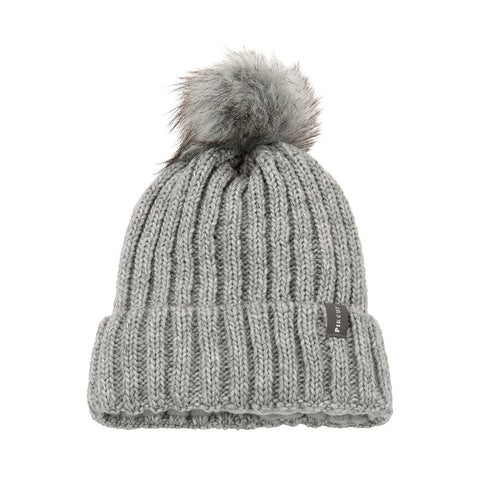 Pikeur Knitted Bobble Hat Grey