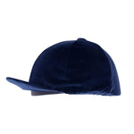 Racesafe Velvet Hat Silk Navy
