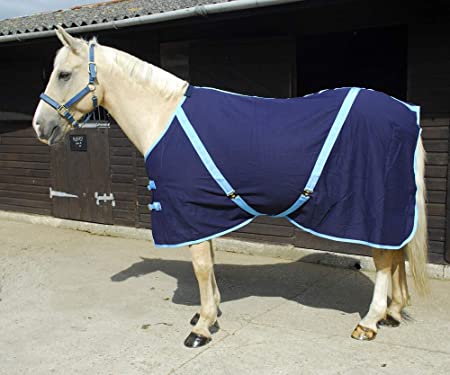 Rhinegold Summer Sheet Navy/Baby Blue