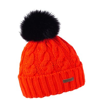 Sabbot Knit Pom Pom Orange