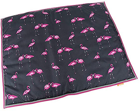 Shires Waterproof Dog Bed Flamingo Print