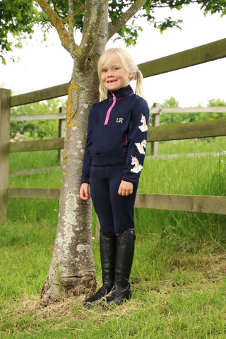 Little Unicorn Base Layer Navy