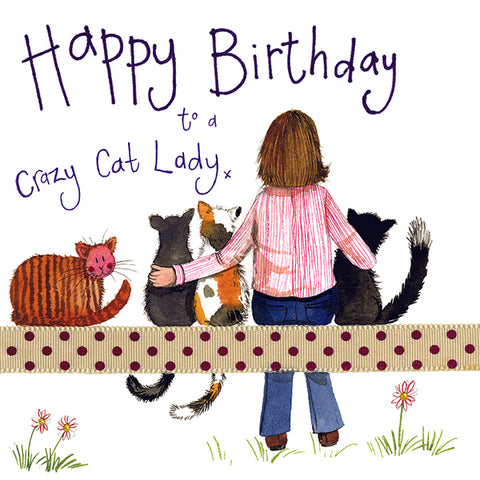 Alex Clark Cat Lady Card