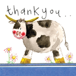 Alex Clark Cow Thank You Cards