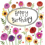 Alex Clark Floral Birthday Card