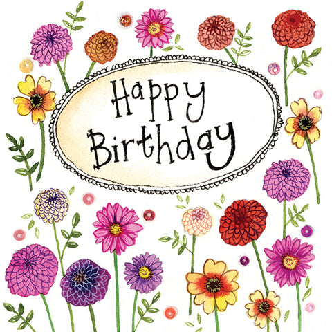 Alex Clark Floral Birthday Card