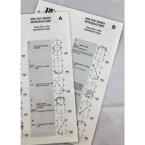 Dressage Single Test Sheets