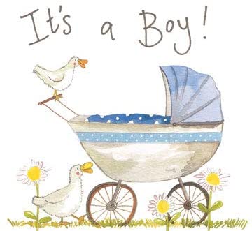Alex Clark Baby Boy Card