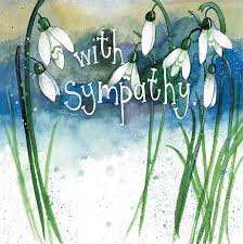 Alex Clark Snowdrop Sympathy Card