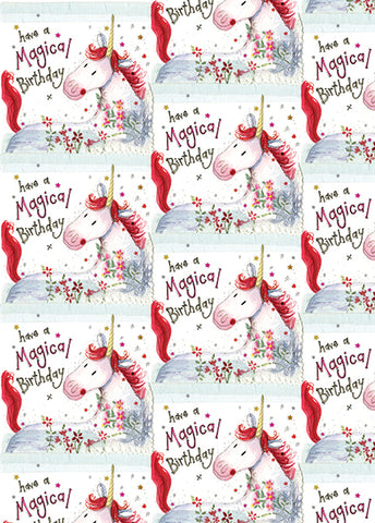 Alex Clark Unicorn Bagged Gift Wrap